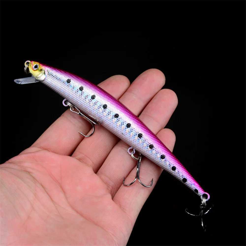 1PCS Floating Minnow Fishing Lure 12.5cm 12.5g Long Shot Crankabit Wobbr Tack Isca Artificial Hard Bait Pesca For Bass PikeXJ241128