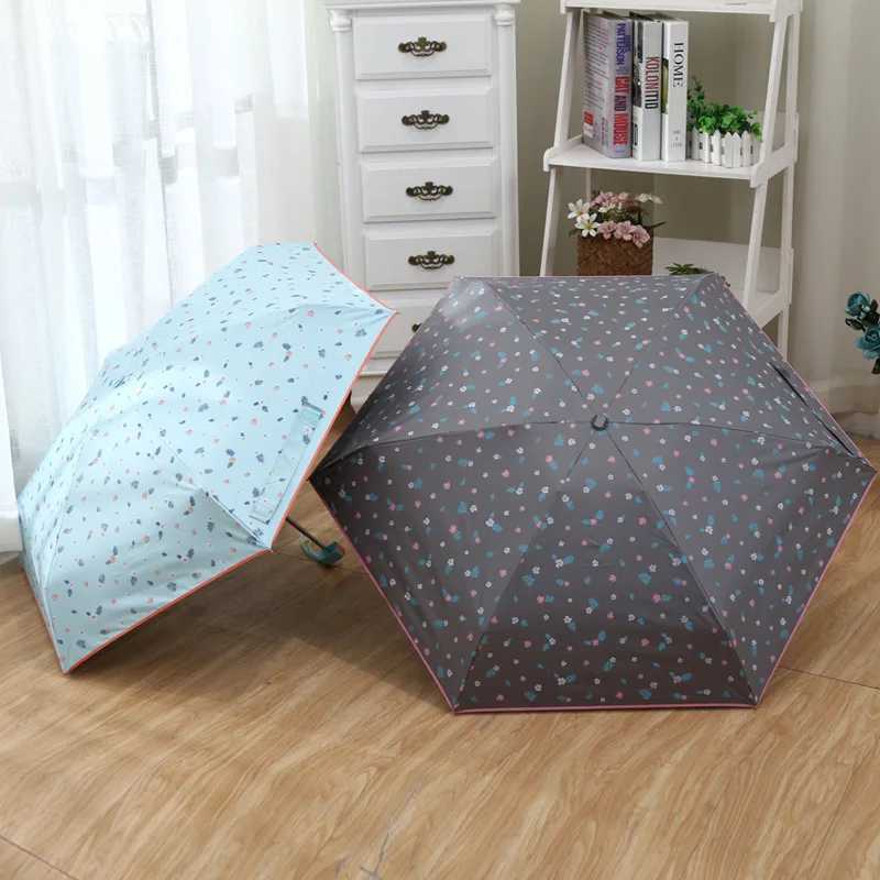 New Arrival Mini warm pocket small umbrella UV resistant sun umbrella rainproof lightweight folding portable umbrella suitable for boys and girls Z241