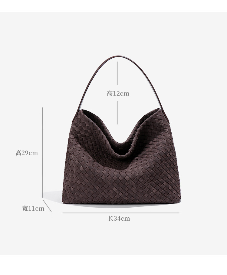 High Quality Woven Handbag New Frosted Shoulder Weave Large Tote Bag Designer