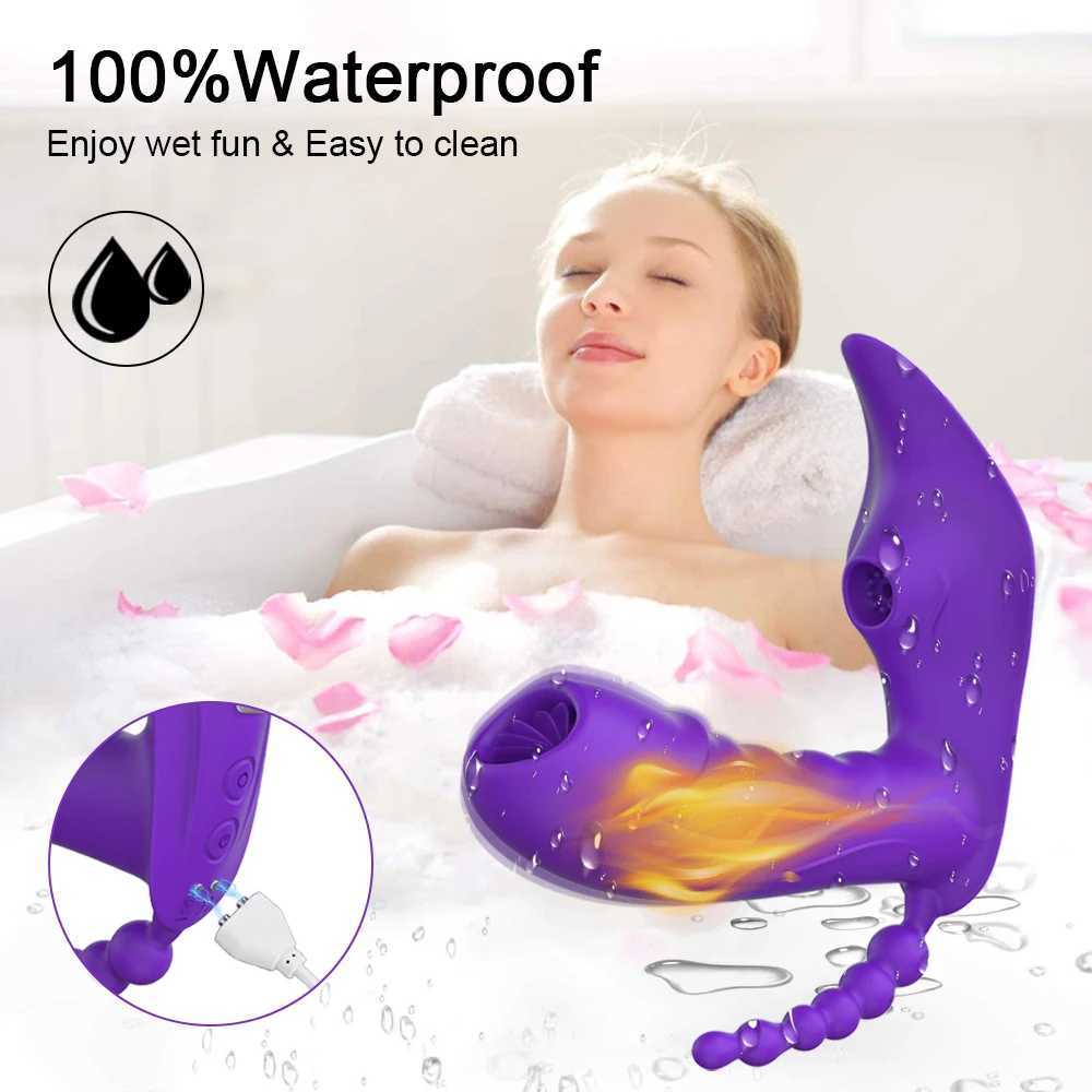 Wireless Remote Control 3 in 1 Bluetooth APP Dildo Vibrator Vagina Sucker Clitoris Stimulator Sex Toys for Women Couple Adult 18XJ241206