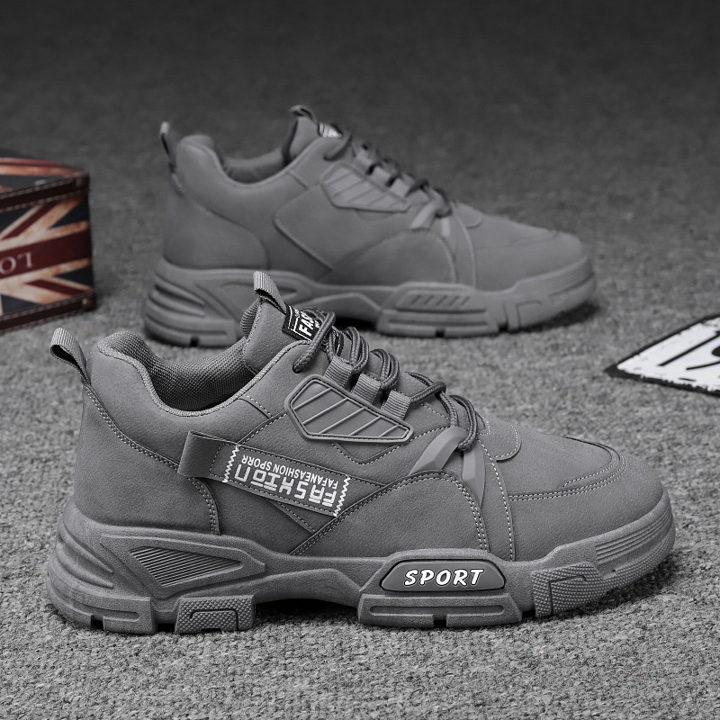 Men's Sneakers Casual Sports Shoes for Men Lightweight PU Leather Breathable Shoe Mens Flat White Tenis Shoes