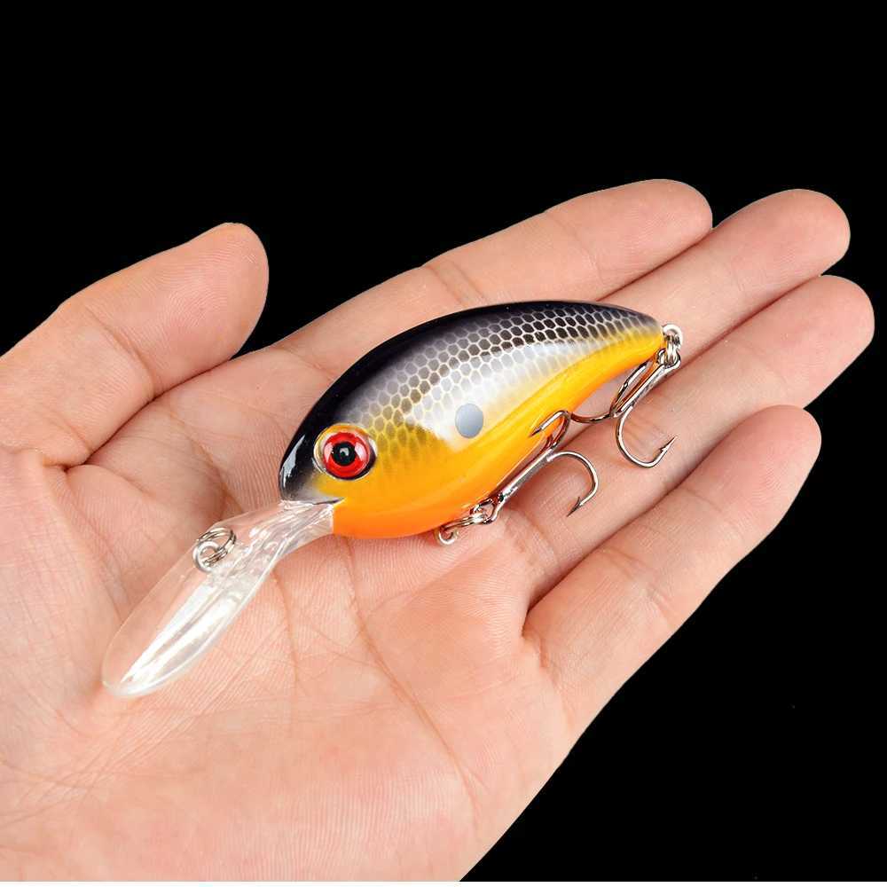 1pcs Crank Fishing Lure Artificial Hard Baits 10cm/15g Crankbait Jerkbait Wobbr Fishing Tack Good Treb Hooks TackXJ241128