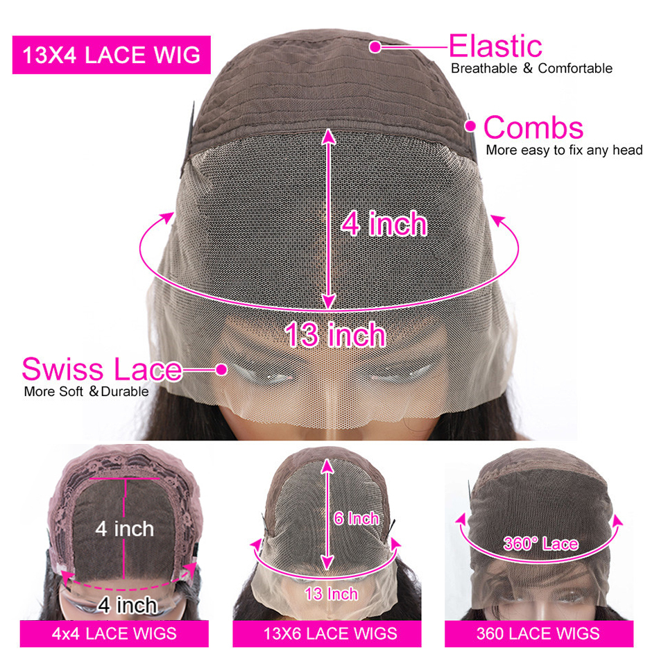 HD 13X6 Chocolate Brown Front Wigs On Sale Body Wave 13X4 360 Full Lace Frontal Wig Human Hair Pre Plucked 180%