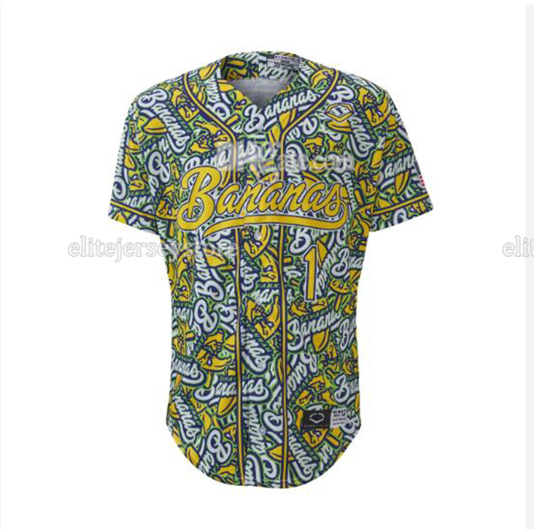 Savannah Bananas Baseball Jersey Noah Bridges Jackson Olson Eric Jones Noah Niznik Adam Virant Zack Gillum Reese Alexiades Ryan Cox Kyle Luigs Eric Jo