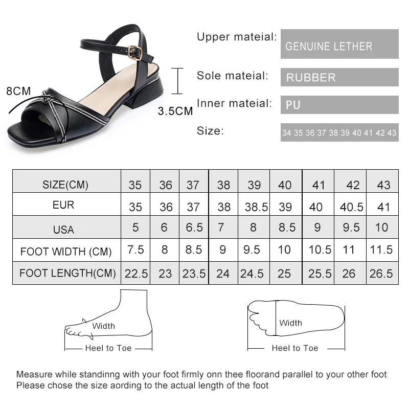 AIYUQI Sandals Women Genuine Leather Summer Crop Toe Women Sandals Fish Mouth Large Size Roman Sandals Women