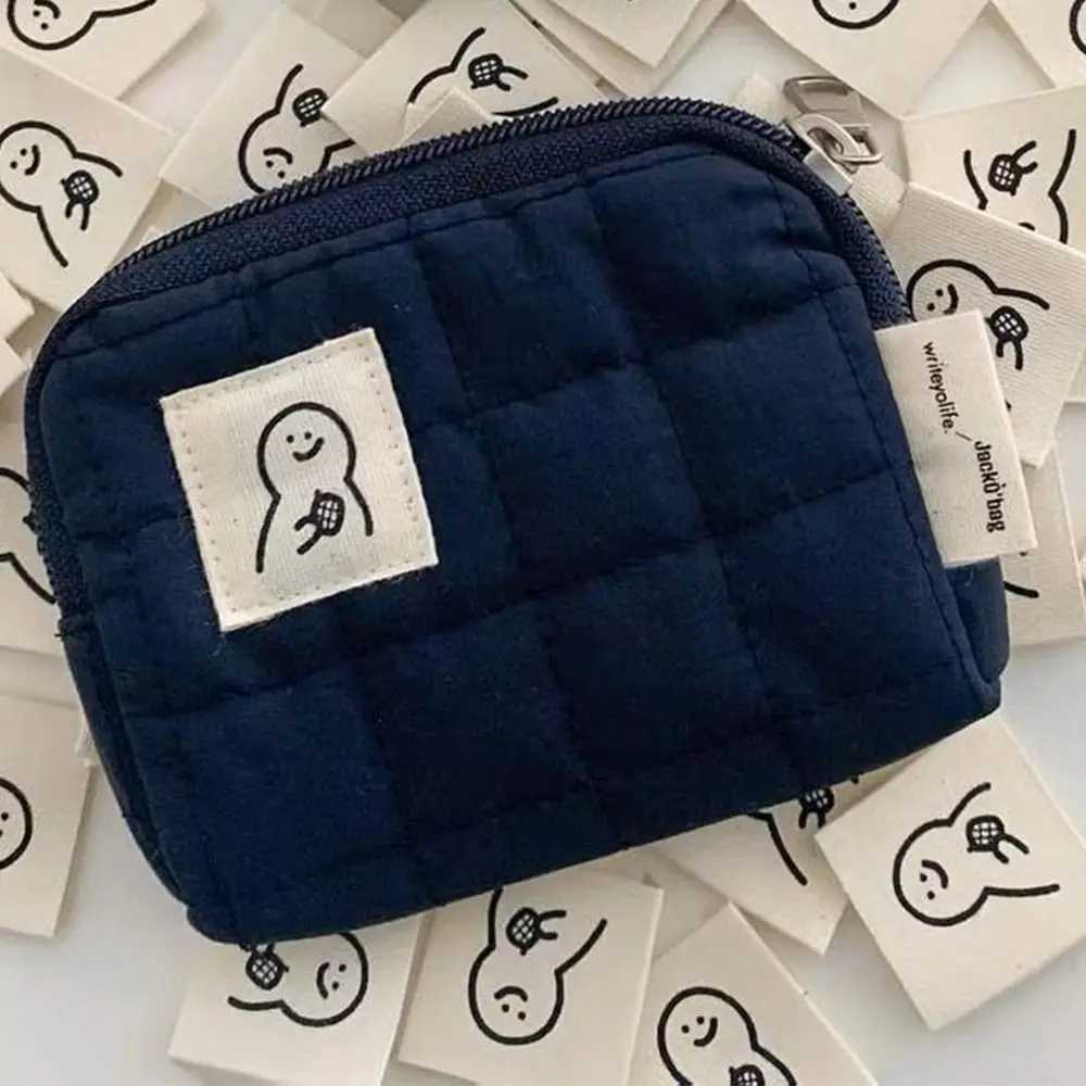 Casual Lovely Mini Cosmetic Bag Zipper Solid Korean Storage Bags Lightweight Portable Women Cluh Bag W BagXJ241206