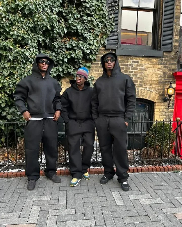 High Quality Autumn and Winter Simple Hoodie Suit Street Highend Loose Plus Velvet Thickened Y2k Sweatshirt Mens Clothes 241205