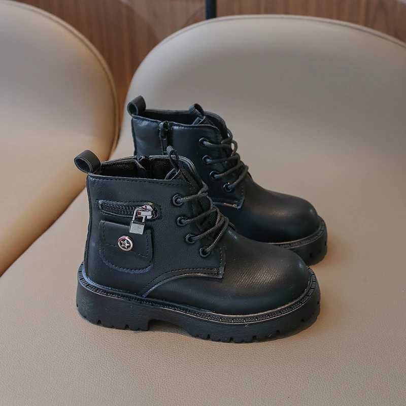 Childrens Fashion Boots Four Seasons Non-slip Boys Girls Little Yellow Boots 1-18 Years Old Kid Baby Single Shoes Short BootsXJ241206