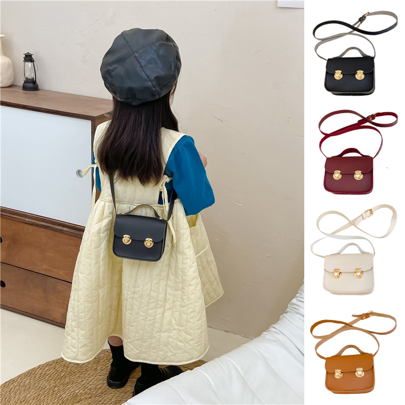 New PU leather children s retro shoulder bag cute princess accessory designer coin wallet handbag women s crossbody bag bag