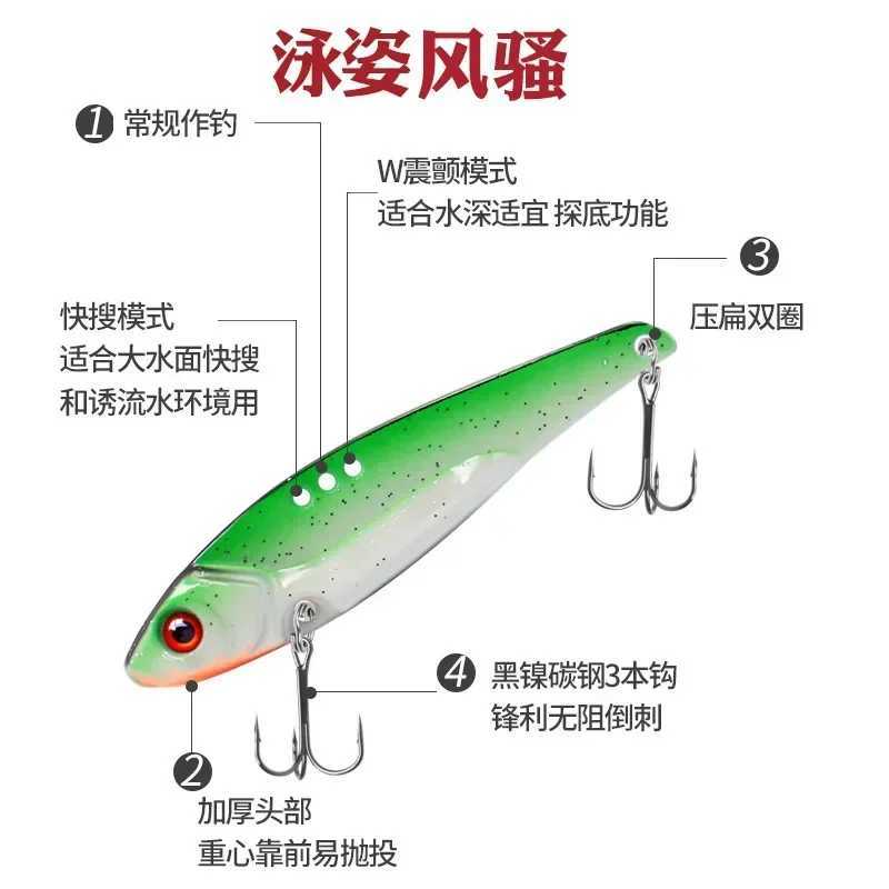 1Pcs 7g 10g 12g 14g Metal VIB Fishing Lure Vibration 3D Eyes Crank Lures Winter Sinking Hard Bait Swimbait Fishing TacksXJ241128