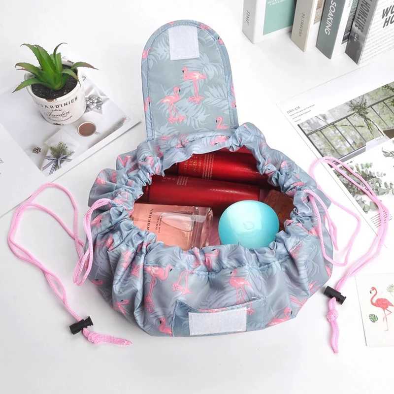 Women Drstring Cosmetic Bag Storage Makeup Bag Organizer Female Makeup Pouch Portable Travel Toiletry Necessaries Beauty CaseXJ241206