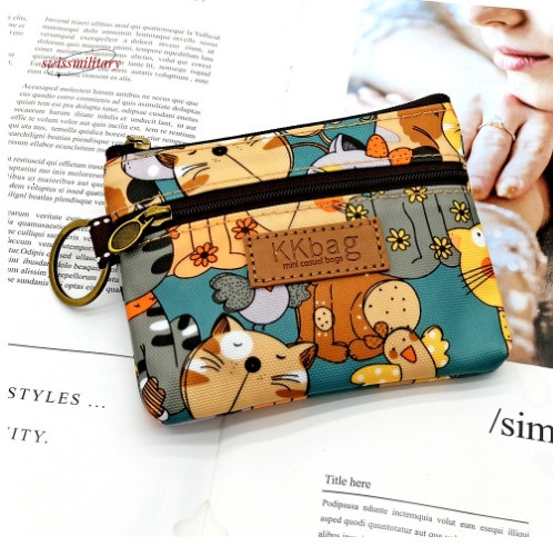 2024 new printed laminated cartoon coin purse, anti fouling and waterproof lipstick coin storage bag, women's bag, middle bag #6 swissmilitary
