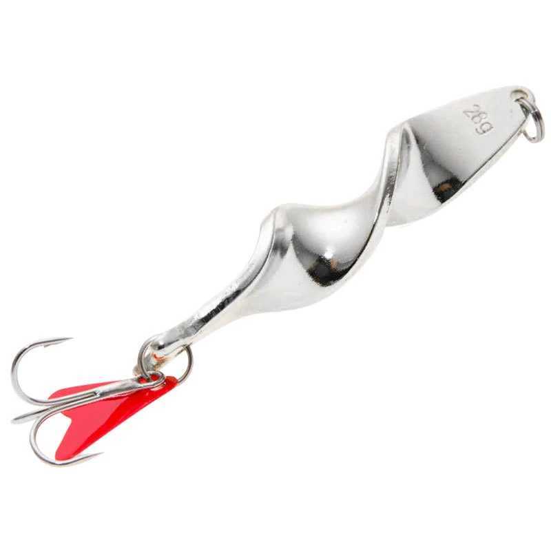 1PCS Rotating Metal Spinner Spoon Fishing Lure Gold Silver 7g 10g 14g 21g 28g Baits For Trout Pike Pesca Fish Treb Hook TackXJ241128