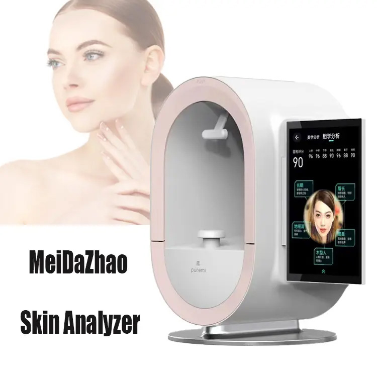 Professional Smart Skin Analysis Facial Care Skin Analyzer Devices Analyzer Skin 3D Digital Facial Scanner Face Detector Diagnostic Machine Home Salon
