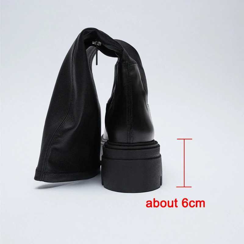 High Quality Ladies Fi knee boots high H-thin high autumn warm thick sole elastic boots high rider boots Botas De Mujer T241206