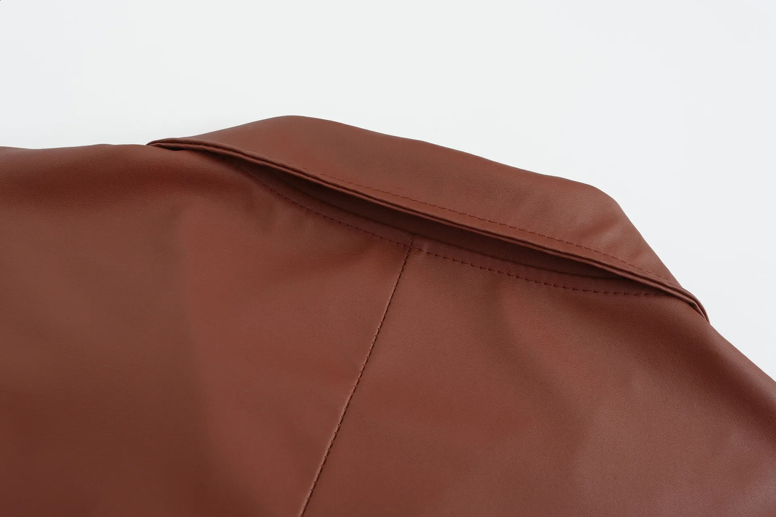 2024 Mens Long Leather Jackets Goth Punk Button Trench Coat Solid Lapel Collar Pu Windbreaker Winter Coats 241202