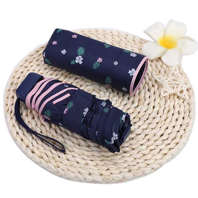 New Arrival Mini warm pocket small umbrella UV resistant sun umbrella rainproof lightweight folding portable umbrella suitable for boys and girls Z241