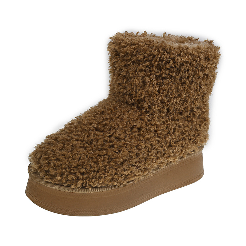 2025 free shipping boots snow winter womens boots shoes boot mens booties autumn winter warm boots fashion lotus black