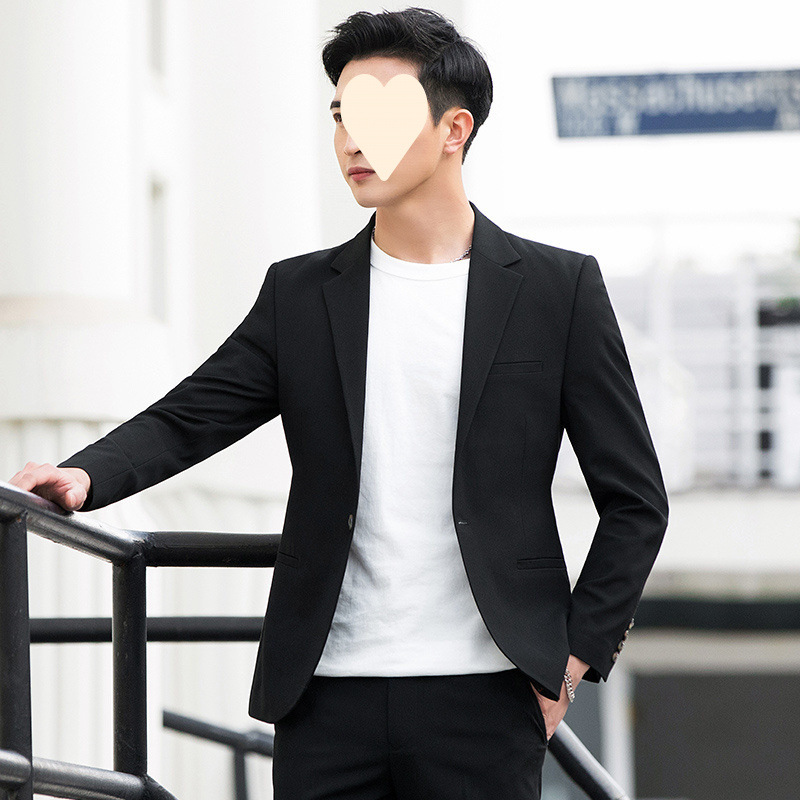 M826Men's casual suit jacket Korean style trendy slim fit handsome suit men