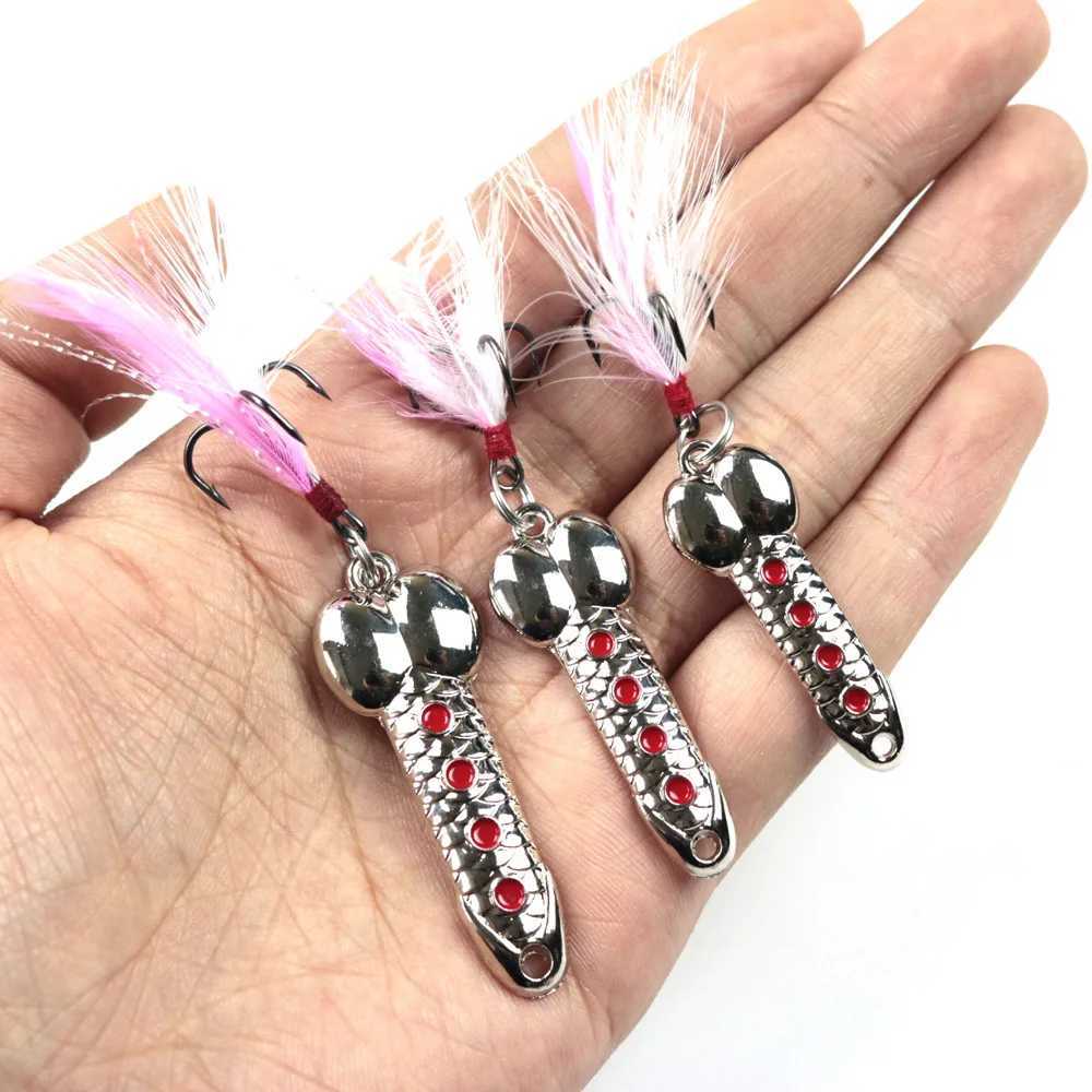 LUSHAZER DD Rotating Metal Spinner Spoon Fishing Lure Hard Baits 5g7g10g Spoon Fishing Lures Fishing TackXJ241128