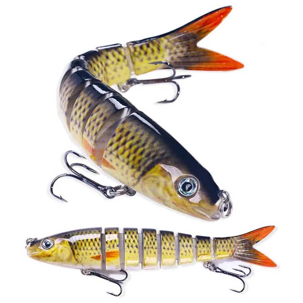 13cm Pike Wobbrs For Fishing Artificial Bait Hard Multi Jointed Swimbait Crankbait Lifelike Fishing Lure TackXJ241128