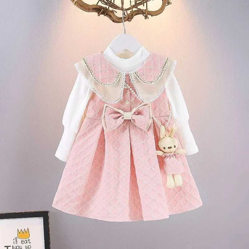 Baby Girls Dress Spring and Autumn New Little Girls Autumn Long sleeved Dress Childrens Princess DressXJ241206