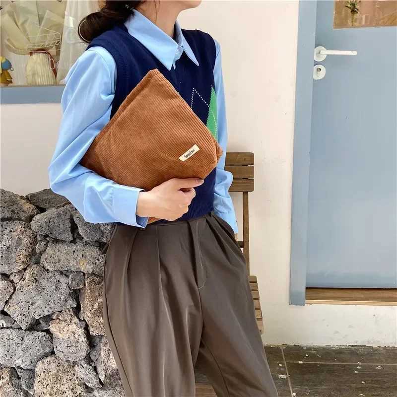 Corduroy Travel Cosmetic Bag Large Travel Toiletries Organizer Makeup Storage Bag Cosmetic Case Zipper W Beauty Storage PouchXJ241206