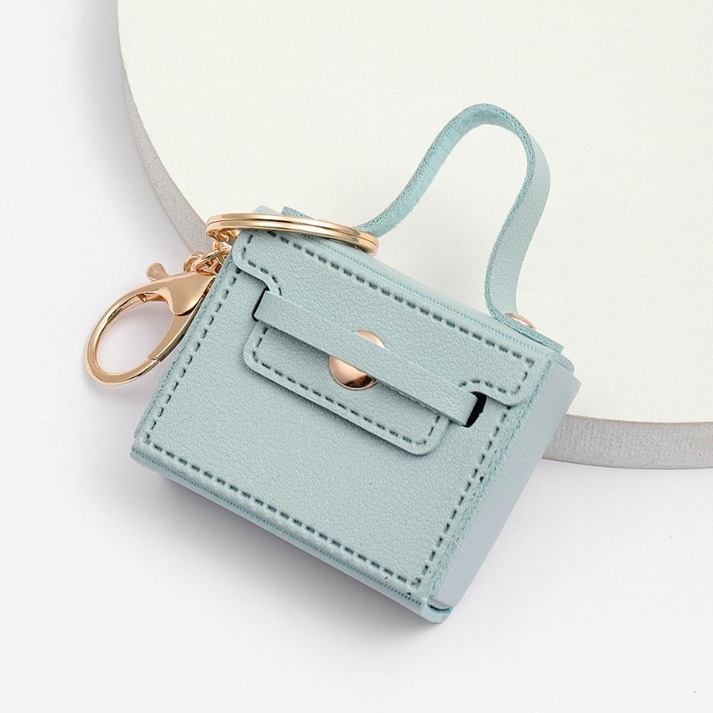 New Mini Keychain Cute Small Square Bag Keychain Designer Candy Color Pendant Creative Backpack Hanger Car Decoration DIY Accessories bag