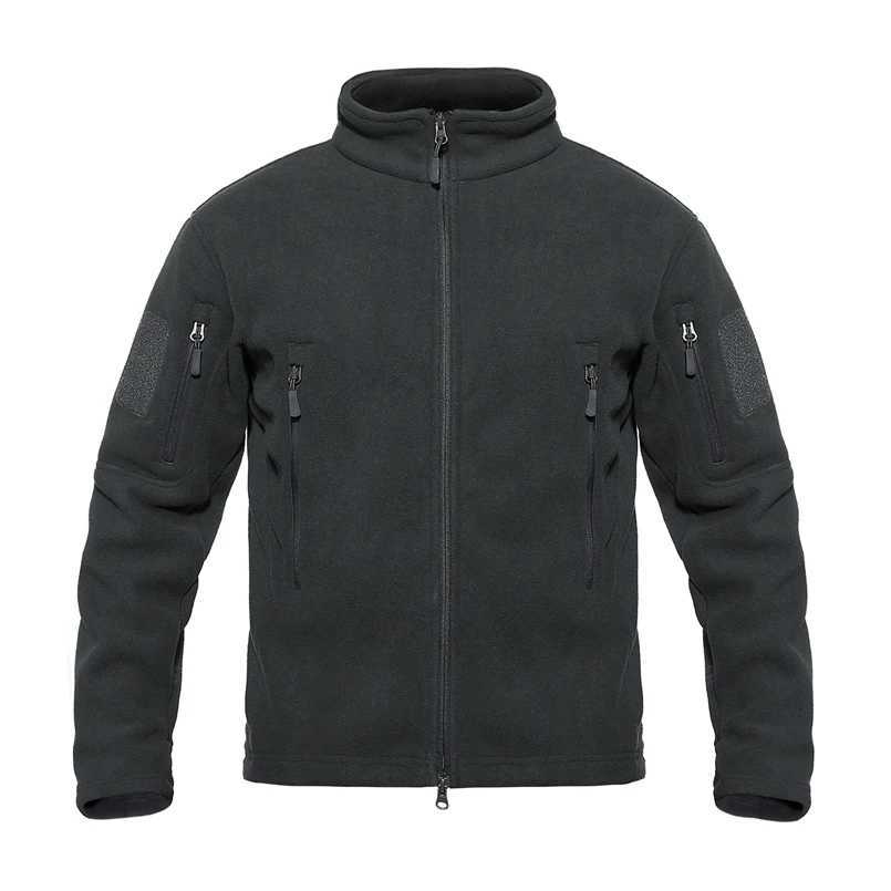 Winter Fleece Jacket Men US Military Tactical Clothing Thermal Casual Outerwear Patchwork Male Frock Coat Windproof Jackets 4XLXJ241206