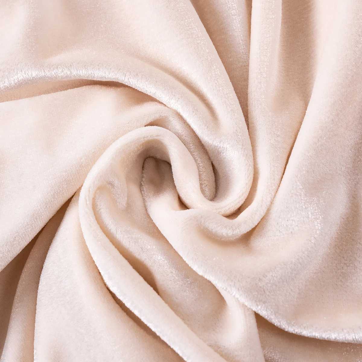 2024 Autumn Winter Childrens Long-sleeved Velour Dress Elegant Sweet Solid Colour Knee-length Dress for Toddler GirlsXJ241206