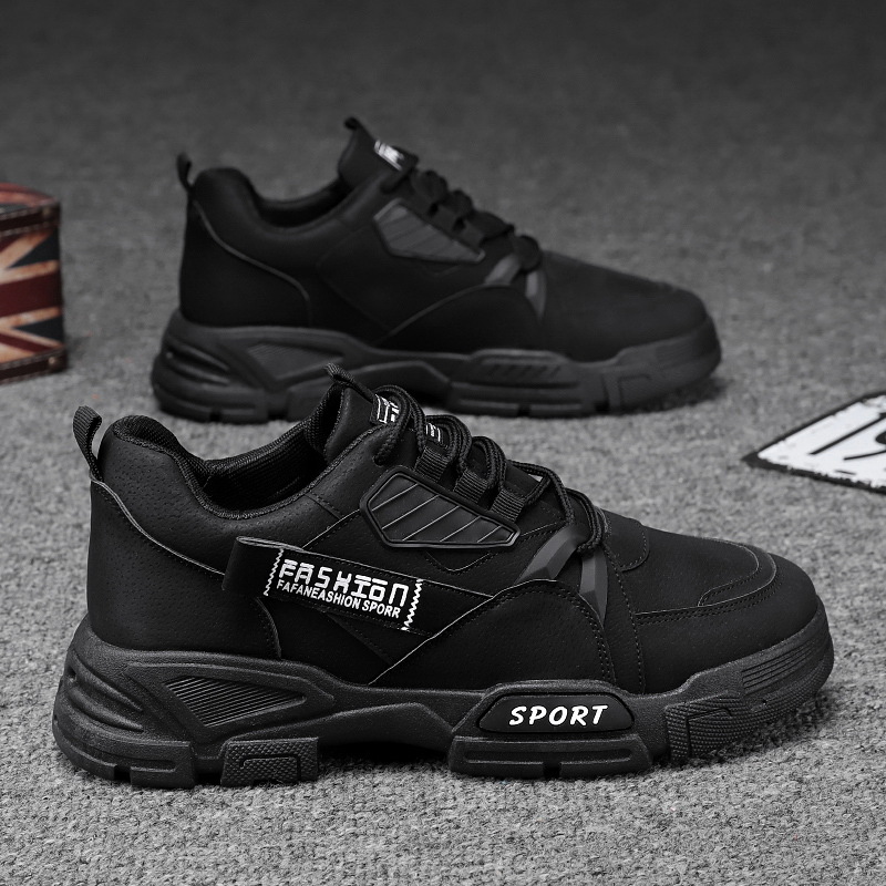 Men's Sneakers Casual Sports Shoes for Men Lightweight PU Leather Breathable Shoe Mens Flat White Tenis Shoes