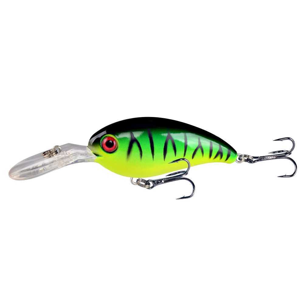 1pcs Crank Fishing Lure Artificial Hard Baits 10cm/15g Crankbait Jerkbait Wobbr Fishing Tack Good Treb Hooks TackXJ241128