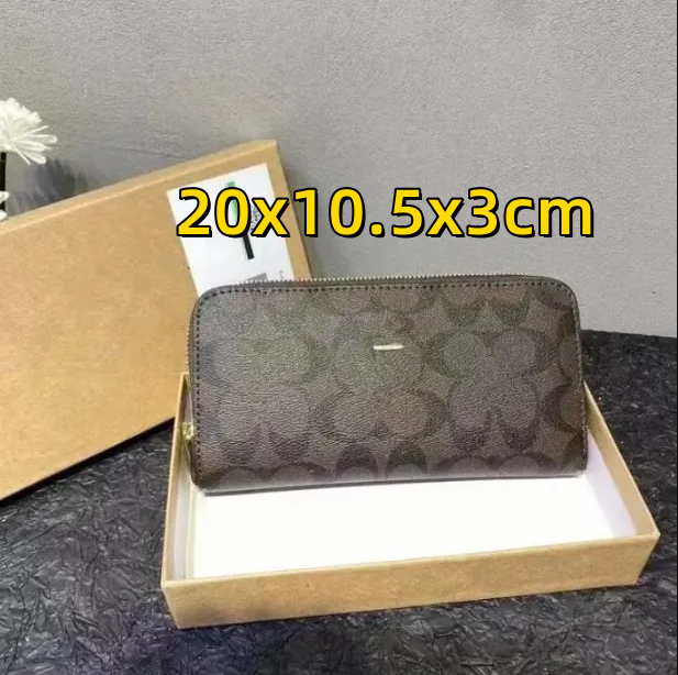 Luxury Womens Mid Length Zippered Wallets Designer Change Bag Purse Large Cash Slot Multi Card Slot Wallet Genuine Leather Multi-style with box