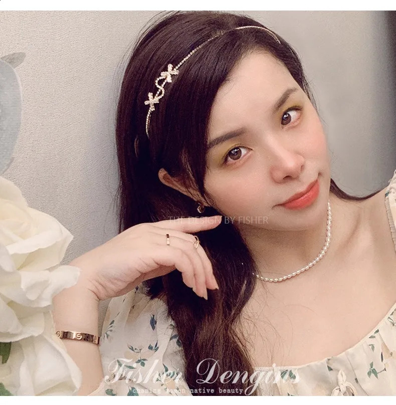 2023 Exquisite Elegant Pearl Flower Hairbands Headband Women Girls Hair Head Hoop Band Accessories Headdress Headwear 241122