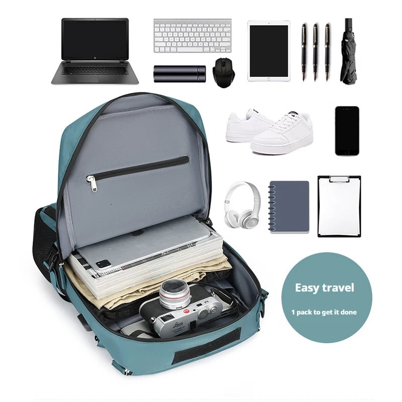 Large-capacity hiking backpack outdoor camping backpack multi-functional hiking backpack with shoe compartment 241206