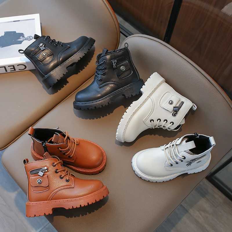 Childrens Fashion Boots Four Seasons Non-slip Boys Girls Little Yellow Boots 1-18 Years Old Kid Baby Single Shoes Short BootsXJ241206