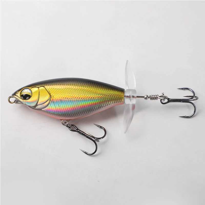 Rotating Bait Doub Snail Design Artificial Bait Hard Bait 6g 11g Bait Fishing Bass Mandarin Fish Tail Spinner Sea FishingXJ241128