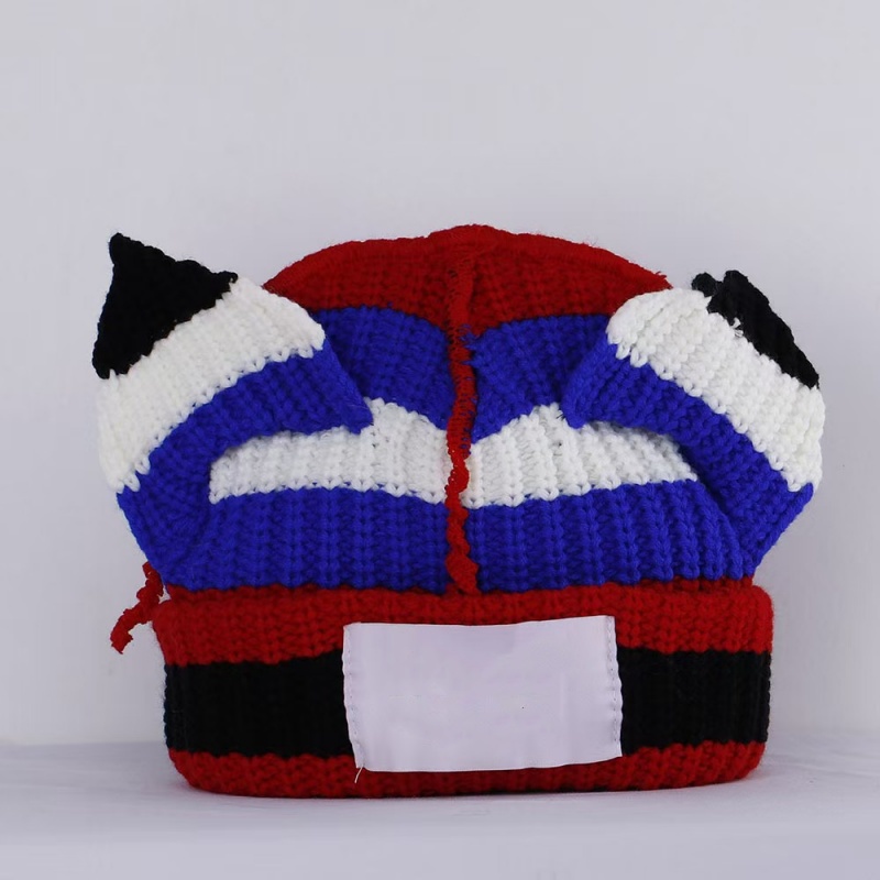 mens designer hat beanie designer beanie bobble hat High Quality Smile Face Hat Bonnet Autumn Winter Warm Men Women Skull Knitted Wool Cap Smig Beanie