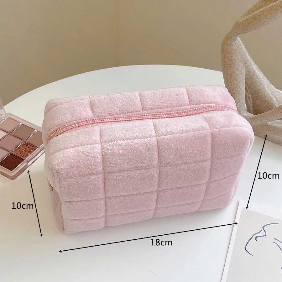 Cute Plush Cosmetic Lipstick Brush Storage Bag Pencil Case Women Girls Makeup Handbags Wallet Organizer Pouch Pen Bag PencilcaseXJ241206