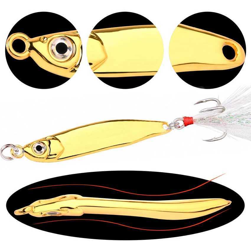 Fishing Lure 7G 10G15G 20G 40G 60G Spoon Metal Lures Spinneait Minnow Sinking Sea Spinner Bait Jig Winter Bass baits Pesca HotXJ241128
