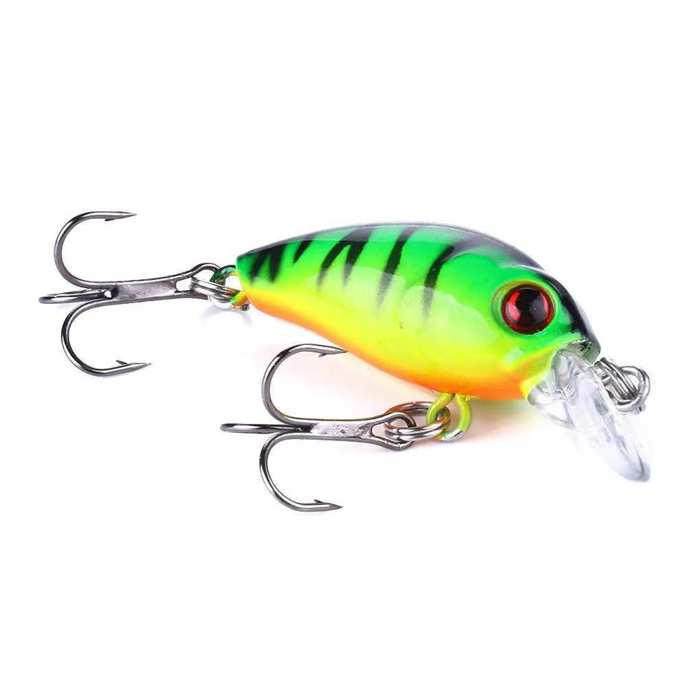 Crankbaits Set Mixed Colors 45mm/4g Fishing Lure Minnow Wobbr Crank Bait Jerkbait Bass Swimbait Treb Hooks Swim Hard TackXJ241128