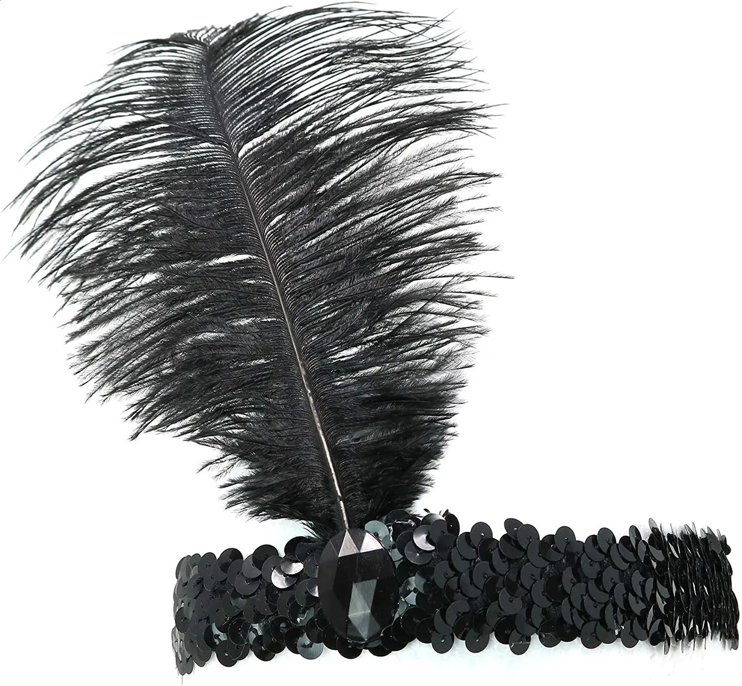 1920s Accessories Great Gatsby Costume Set 20s Flapper Headband Pearl Necklace Cigarette Holder Charleston Femme 241122