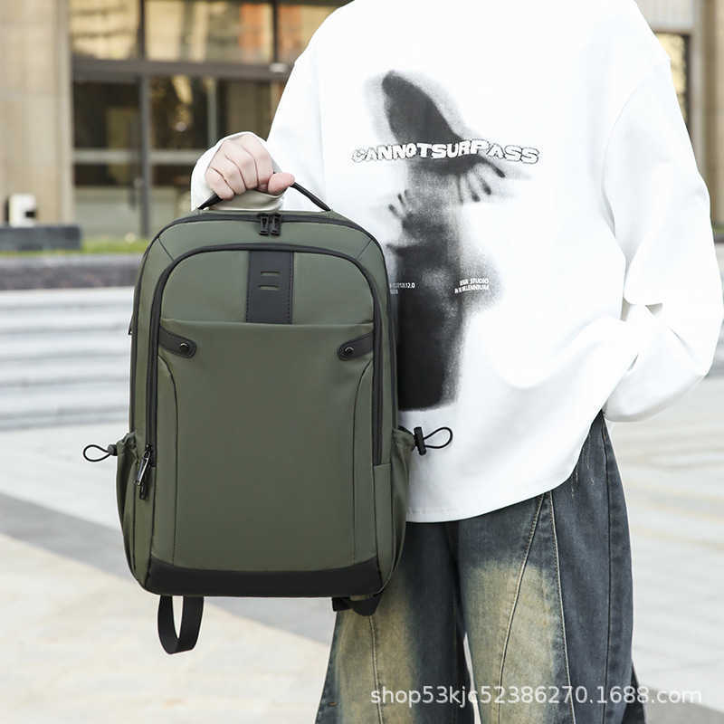 backpack anti splash business commuting backpack computer bag large capacity student men's backpack 241215