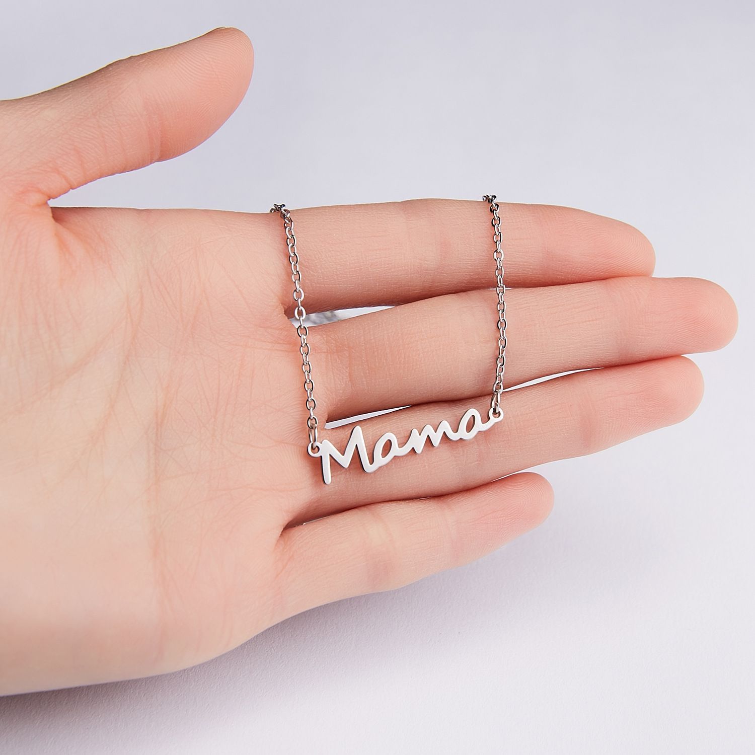 Mother's Day Mama Letter Pendant Necklace For Women 2 Colors Mom Nameplate Clavicle Chain Choker Personality Jewelry Gift