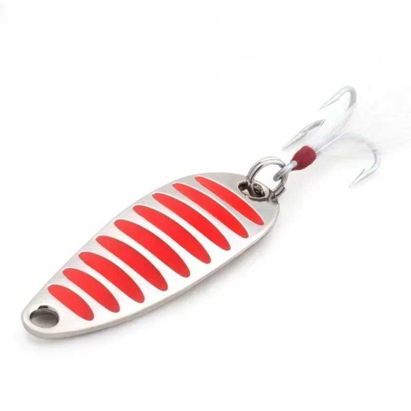 Wide mouthed fish with sing curved surface 3rd generation red stripe spoon shaped sequin curved mouth lure fake baitXJ241128