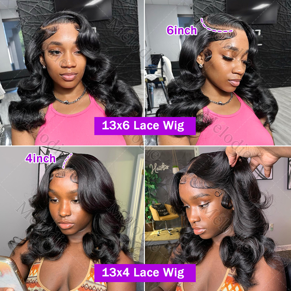 Brazilian Short Bob 13X4 Frontal Human Hair Wigs Body Wave 13X6 HD Transparent Lace Front Wavys 5X5 Closure Wig For Women