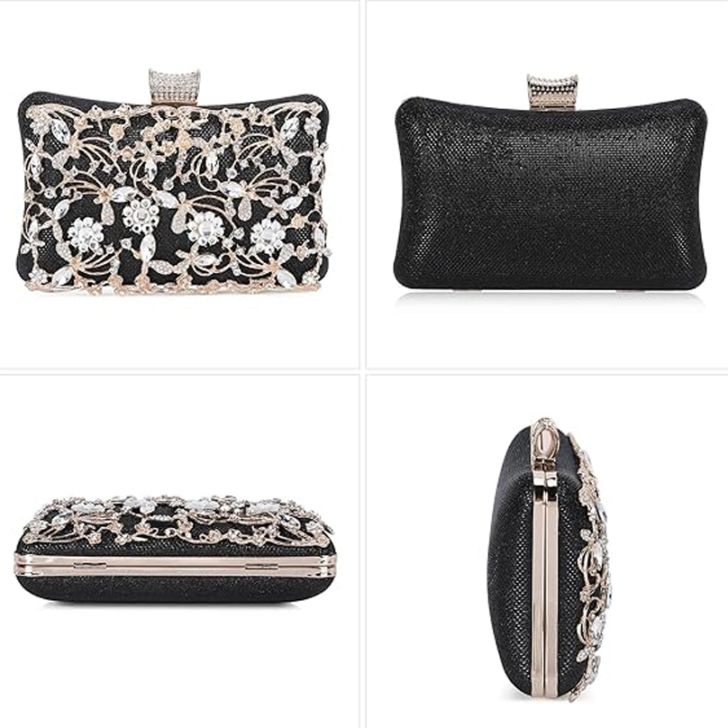 designer bag luxury Womens Crystal Evening Clutch Bag Rhinestone Wedding Handbag Purse for Bridal Prom Cocktail Party Evening Bag Handbag Wedding bag