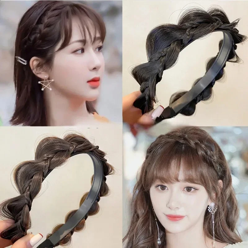1pc Twist Headbands for Women Wide Fishbone Braids Hairbands Handmade Retro Head Hoop Styling Headwear Accessories 241122