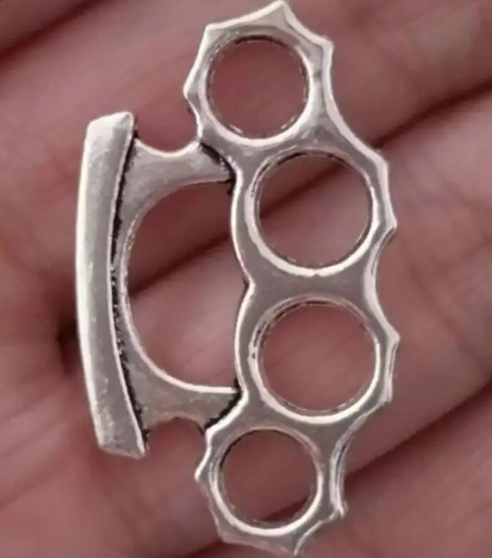 32 * 19mm 50 piece brass finger joint dust collector pendant charm jewelry accessories lucky bracelet necklace gift making 241206