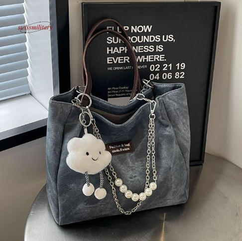 Korean version of student class bag for women 2024 new simple and fashionable versatile shoulder bag, large capacity commuting tote bag #33 swissmilit